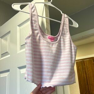 Pink and white Stoney clover tank